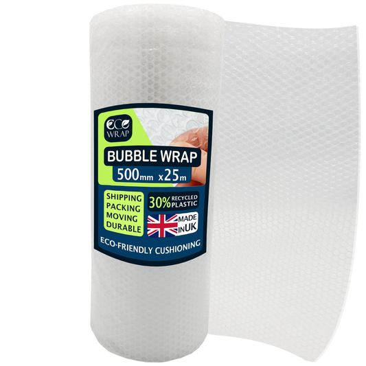 Bubble Wrap 500mm x 25M Roll - Strong Small Bubbles
